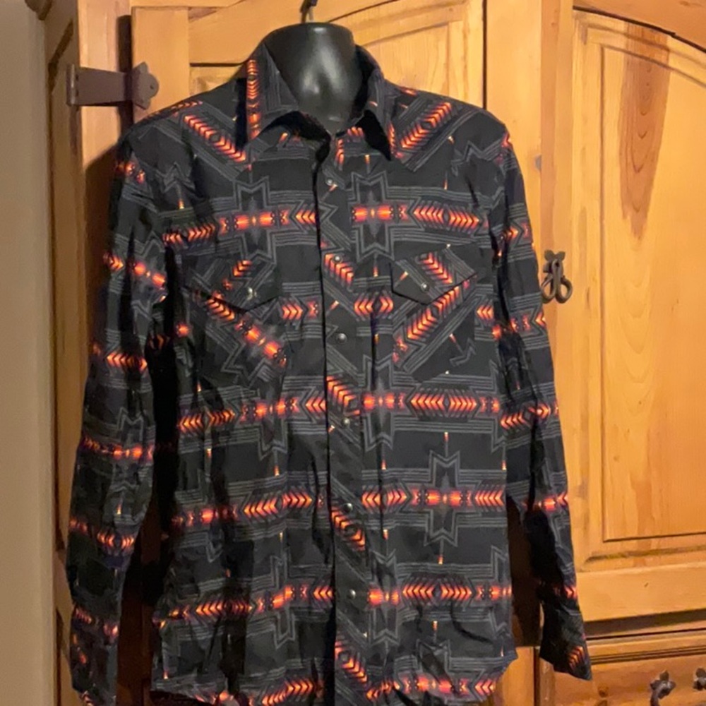 Men’s Rock & Roll Denim Long Sleeve Shirt